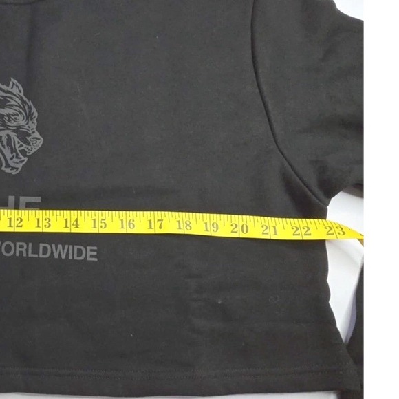 DARC SPORT "SHE" Collection Wolves Worldwide Cropped Crewneck Sweatshirt Size Sm - Picture 4 of 5